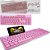 Teclado Usb Smart Com Suporte Para Celular Edição Pink Rosa - Imagem 2