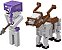 Boneco Minecraft Caves Batalha Cavaleiro Esqueleto C/ Cavalo - Imagem 5