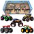 Kit 5 Carrinho Monster Trucks Bash City Hot Wheels Ed 2022 - Imagem 3