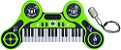 Piano Eletrônico Teclado Infantil Com Microfone Suporte Verde - Imagem 3
