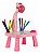 Mesa Magica Com Projetor De Imagens Desenhar Pintura Lousa Girafa Rosa - Imagem 2