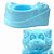 Troninho Assento Infantil Pinico Modelo Gatinho De 1,3 L Azul - Imagem 4