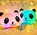 Pelúcia De Panda De Travesseiro C/ Led Luminoso C/ Rostinho Azul - Imagem 8