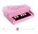 Mini Teclado Piano Pianinho Infantil Musical Bebê Rosa - Imagem 2