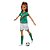 Boneca Barbie Jogadora De Futebol 30cm Camiseta Verde - Imagem 2