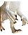 Dinossauro T-Rex Gigante De Vinil Invencible Hunter Articulado 74cm Branco Com Creme - Imagem 6