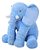 Almofada Travesseiro Elefante De Pelúcia Baby De 60 Cm Azul - Imagem 4