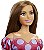 Boneca Barbie Fashionista 171 Vitiligo Curvy Vestido Roxo - Imagem 6