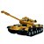 Carro Carrinho De Controle Remoto - Tank De Guerra Militar A Bateria Com Luz - Com Torre De Combate Que Gira De 27CM Amarelo - Imagem 5