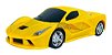 Carrinho De Controle Remoto Ferrari Sports Com Farol De Led Amarelo - Imagem 4
