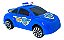 Carro Carrinho De Controle Remoto Cartoon De Policia 15cm Azul - Imagem 4