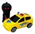 Carro Carrinho De Controle Remoto Cartoon De Policia 15cm Amarelo - Imagem 1