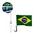 Kit 2 Bandeira Do Brasil Suporte Haste 45x30cm Para Carro - Imagem 1