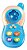 Brinquedo Musical Celular Baby Com Luz E Som Azul - Imagem 1