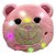 Pelúcia De Ursinho Travesseiro Com Led Luminoso Com Sorriso Rosa - Imagem 1
