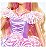 Barbie Dreamtopia Princesa Vestido Arco Íris Brilhante - Vestido Magico - Cabelo Colorido - Imagem 7