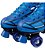 Patins Roller Quad Clássico Azul 4 Rodas 36 A 37 - Fenix - Imagem 3
