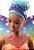 Boneca Barbie Com Assas Fada Dreamtopia Morena Cabelo Azul - Imagem 3