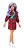Boneca Barbie Fashionistas 157 Cabelo Roxo Vestido Xadrez - Imagem 1