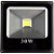 Refletor Holofote LED COB 30W IP65/IP67 A prova D'Água Branco Frio 6000k - Imagem 2