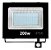 Refletor Holofote LED 200W Com Sensor de Presença A Prova d´Água Fotocélula Branco Frio 6000k - Imagem 1
