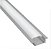 Perfil Alumínio Slim 25mm Branco Para Fita Led Embutir 2metros - Imagem 5