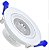 Spot 7W LED Dicróica Direcionavel Redondo Gesso Sanca De Embutir Branco Quente 3000k - Imagem 1