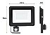 Refletor Holofote LED 100W Com Sensor de Presença A Prova d´Água Fotocélula Branco Frio 6000k - Imagem 2