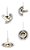 Luminária Pendente Disco Voador Dourado De Luxo Cristal 5W Branco Quente 3000K - Imagem 3
