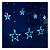 Cascata LED Estrela 8 Funções 2,5 Metros 110v Azul - Imagem 3