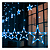 Cascata LED Estrela 8 Funções 2,5 Metros 110v Azul - Imagem 2