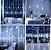 Cascata LED Estrela 8 Funções 2,5 Metros 220v Azul - Imagem 2