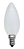 Lâmpada 7W LED Vela Leitosa E14 Branco Quente 3000K - Imagem 1