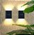 Luminária Arandela Solar Slim 2 Focos Parede Externa Ip65 Branco Quente 3000K - Imagem 3