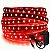 Fita LED 5 Metros 12v 3528 Vermelho 120 Leds Sem Silicone IP20 + Fonte - Imagem 1