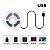 Fita LED 3 Metros 5050 Siliconada USB Para TV Monitor IP65 Setup 5v Branco Quente 3000k - Imagem 8