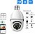 Câmera Lâmpada LED E27 Segurança Visão Noturna Infravermelho Wifi Hd Panorâmica 360º Celular - Imagem 3