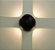 Luminária Arandela LED Esfera Preto 4 Focos Branco Quente 3000k - Externa - Imagem 2