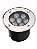 Kit 5 Spot Balizador LED 7W Embutir Para Chão Jardim e Piso Branco Quente IP67 A Prova D'Agua - Imagem 4
