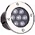 Kit 5 Spot Balizador LED 7W Embutir Para Chão Jardim e Piso Branco Quente IP67 A Prova D'Agua - Imagem 2