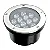 Kit 5 Spot Balizador LED 12W Embutir Para Chão Jardim e Piso Branco Quente IP67 A Prova D'Agua - Imagem 4
