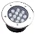 Kit 5 Spot Balizador LED 12W Embutir Para Chão Jardim e Piso Branco Frio IP67 A Prova D'Agua - Imagem 3