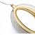 Luminária Pendente Led Cristal Oval Dourado Moderno - 3 Cores - Imagem 2