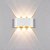 Luminária Arandela LED Meia Lua 6W A Prova D'agua IP66 6 Fachos Branco Quente 3000k Externa - Carcaça Branca - Imagem 2