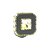 Arandela LED Lustre Quadrado Cristal 3 Cores - Imagem 1