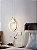 Luminária LED Teto Pendente Circular Dourado Cristal Branco Quente 3000k - Imagem 2