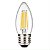 Lâmpada LED Vela 4W E27 Filamento Branco Frio 6000k - Imagem 1