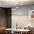 Lustre Pendente LED Dourado 163w 5 Anéis Aros Branco Quente 3000K - Imagem 3