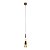 Lustre Pendente Cone Dourado 3 Cores - Imagem 1