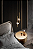 Luminária Lustre Pendente Pedra Cristal Vidro Dourado Branco Quente 3000K - Imagem 4